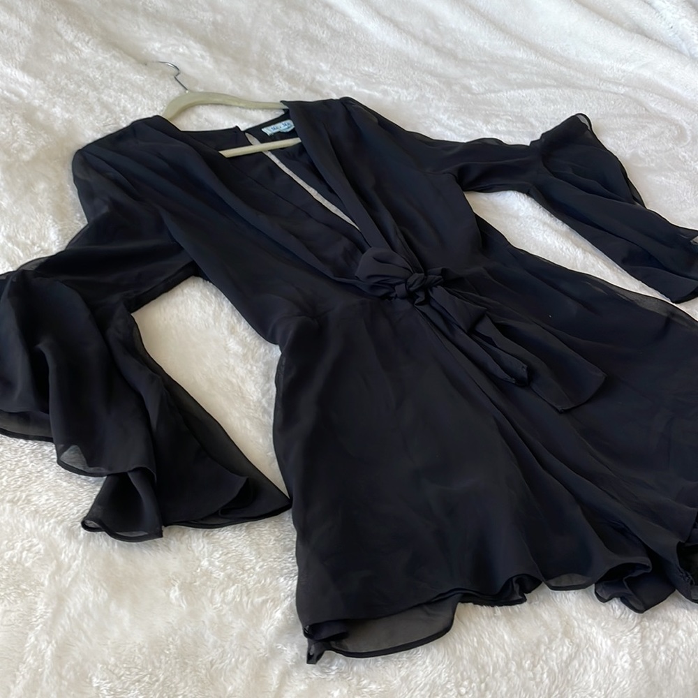She + Sky black romper size large - Picture 4 of 5